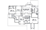 European Style House Plan - 4 Beds 3.5 Baths 3784 Sq/Ft Plan #67-610 