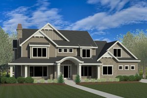 Craftsman Exterior - Front Elevation Plan #920-8