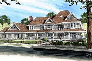 Country Exterior - Front Elevation Plan #312-440