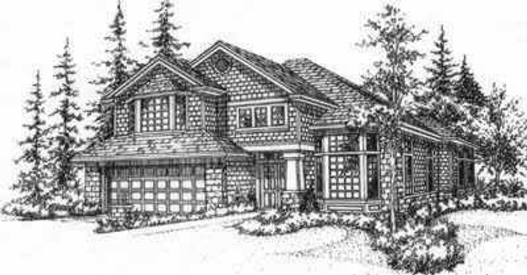 Exterior - Front Elevation 2 for Traditional House Plan #78-196 - 3 bed, 2.5 bath
