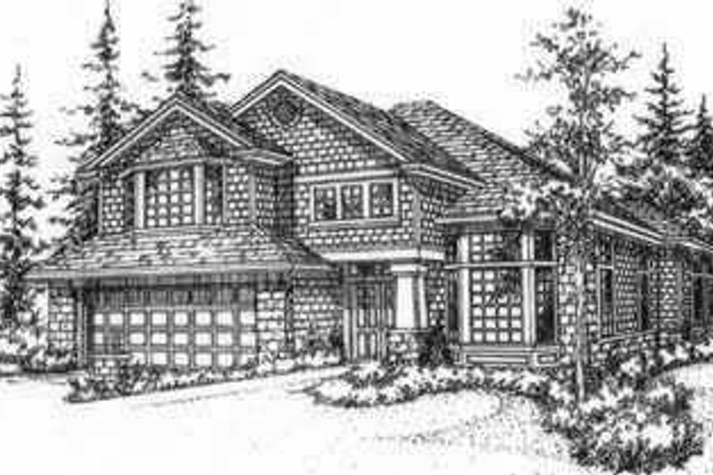 Exterior - Front Elevation 2 for Traditional House Plan #78-196 - 3 bed, 2.5 bath