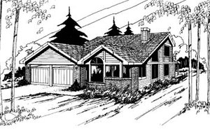 Traditional Exterior - Front Elevation Plan #60-115