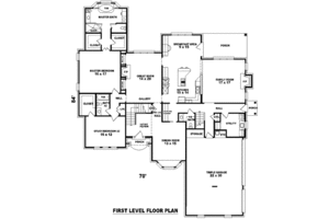 Floor Plan - Main Floor for European House Plan #81-1328 - 4 bed, 4 bath
