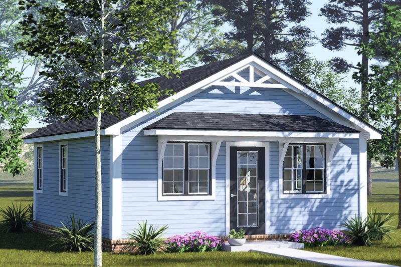 Home Plan - Exterior - Other Elevation 4 for Cottage House Plan #513-2493 - 1 bed, 1 bath