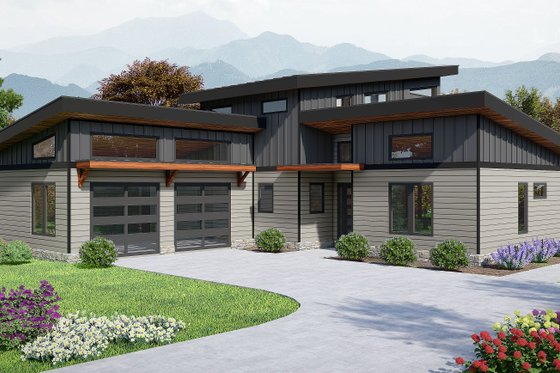 Exterior - Other Elevation for Contemporary House Plan #932-1053 - 3 bed, 2 bath