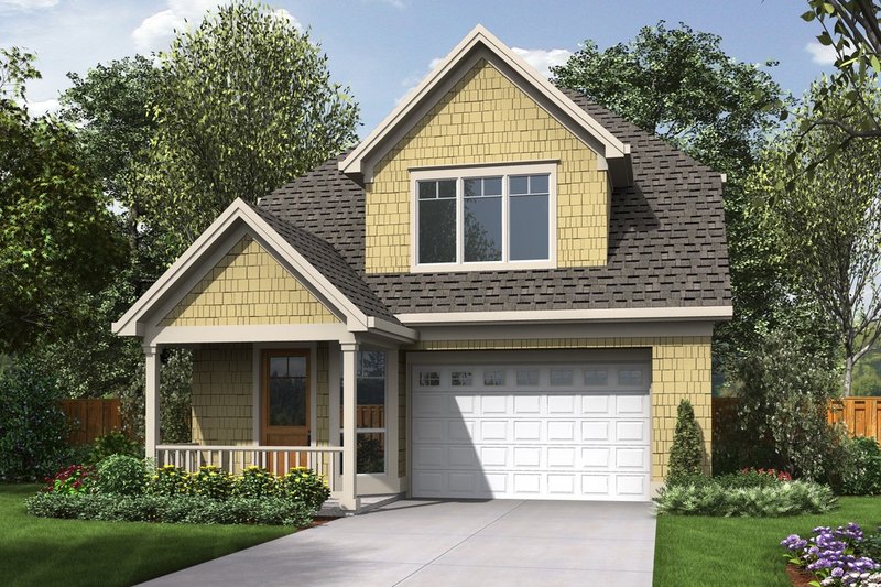 House Design - Cottage Exterior - Front Elevation Plan #48-486