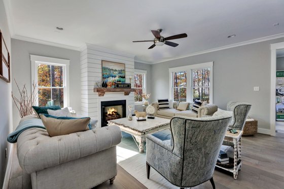 Interior - Family Room 1 for Country House Plan #1080-12 - 4 bed, 4 bath