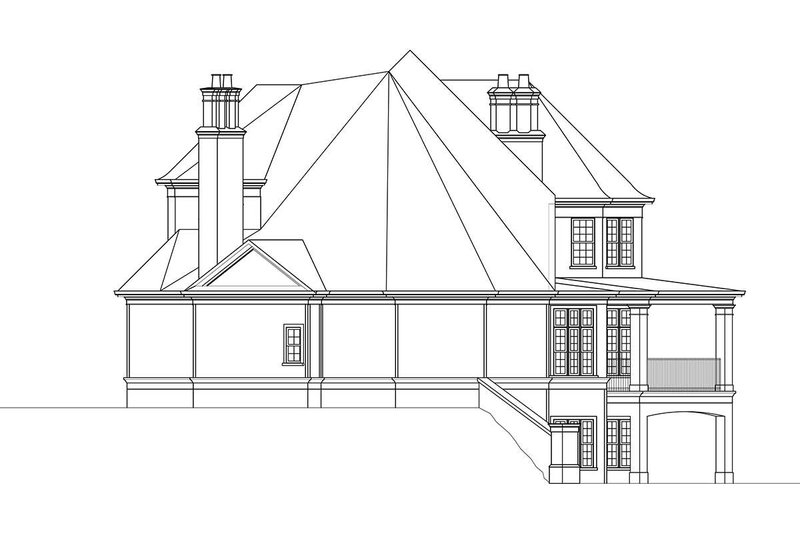 House Plan Design - Exterior - Other Elevation 1 for European House Plan #119-152 - 4 bed, 2.5 bath