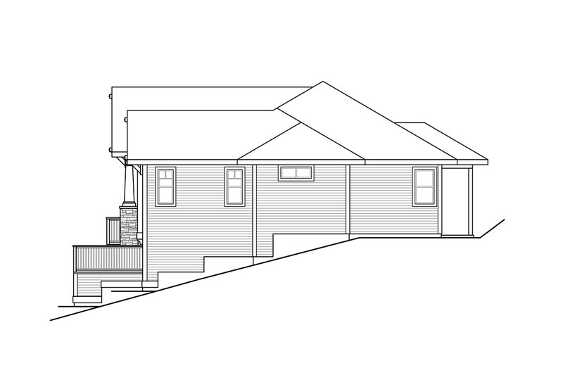 Architectural House Design - Exterior - Other Elevation 1 for Craftsman House Plan #124-1274 - 3 bed, 2 bath