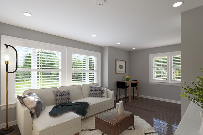 Architectural House Design - Interior - Family Room 1 for Traditional House Plan #1060-460 - 1 bed, 1.5 bath