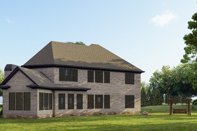 Dream House Plan - Exterior - Front Elevation 4 for Traditional House Plan #54-472 - 5 bed, 4 bath