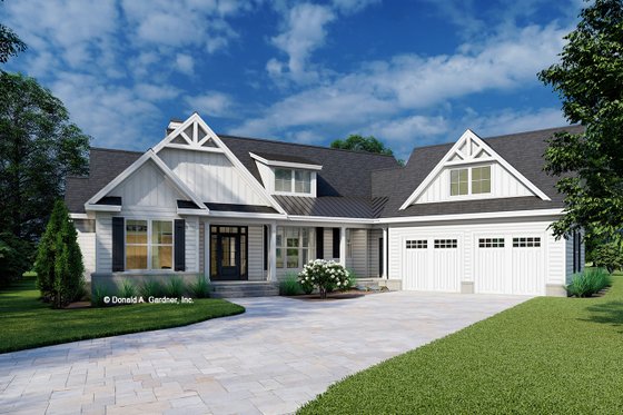 Farmhouse Exterior - Front Elevation Plan #929-1130