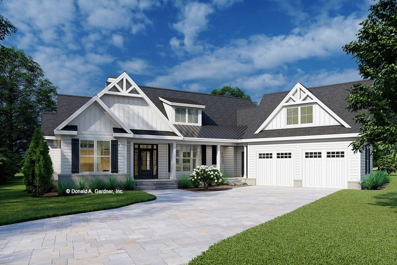 Dream House Plan - Farmhouse Exterior - Front Elevation Plan #929-1130