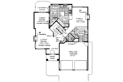 European Style House Plan - 3 Beds 2.5 Baths 2134 Sq/Ft Plan #18-236 Floor 