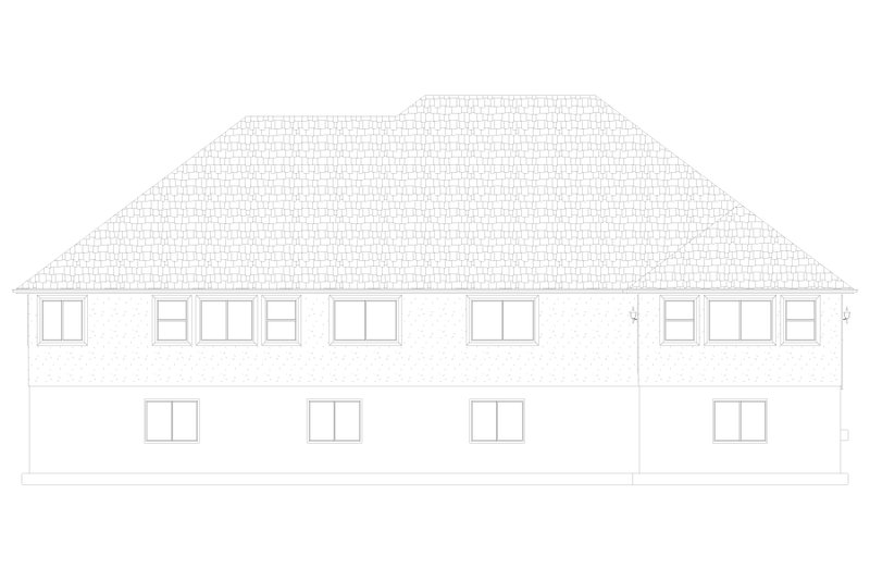 Dream House Plan - Exterior - Rear Elevation 1 for Ranch House Plan #1060-298 - 3 bed, 2 bath