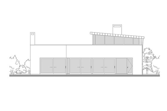 Exterior - Other Elevation 2 for Modern House Plan #520-2 - 4 bed, 3.5 bath