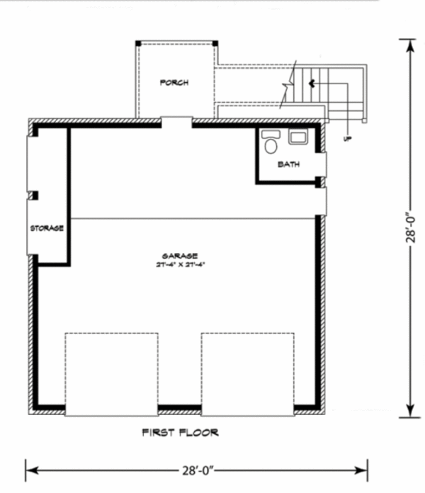 Country Floor Plan - Main Floor Plan #140-105