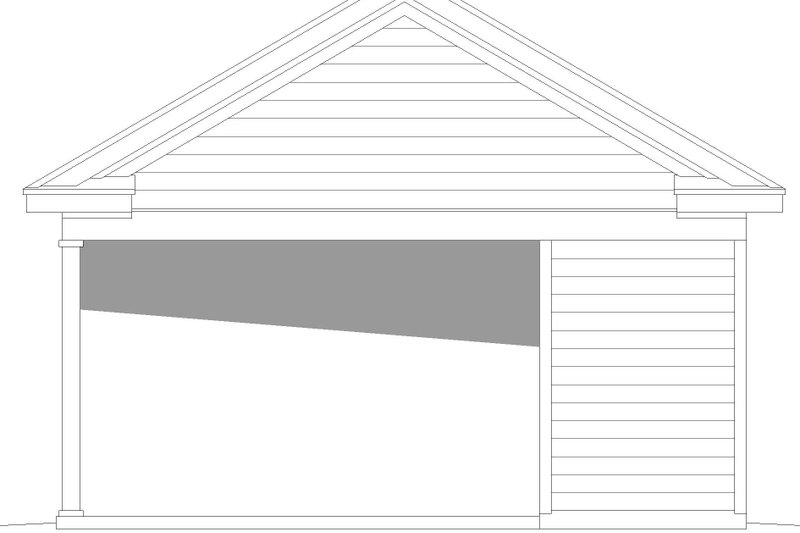 Home Plan - Exterior - Other Elevation 1 for Traditional House Plan #932-755, 1 bath
