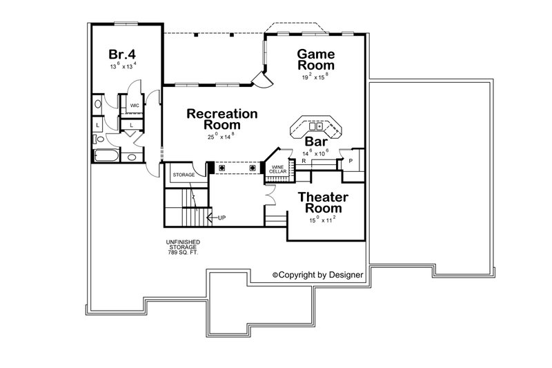 European Style House Plan - 3 Beds 4 Baths 2641 Sq/Ft Plan #20-1820 ...