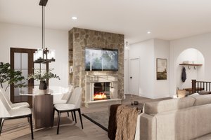 Interior - Family Room 1 for Contemporary House Plan #23-2808 - 3 bed, 2 bath