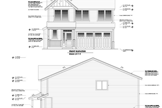 Exterior - Other Elevation for Craftsman House Plan #53-474 - 4 bed, 235 bath