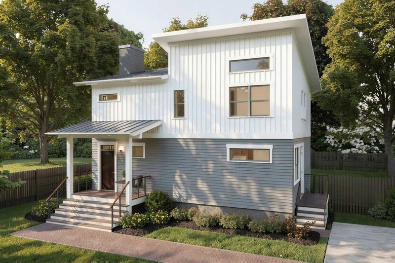 Home Plan - Modern Exterior - Front Elevation Plan #79-296