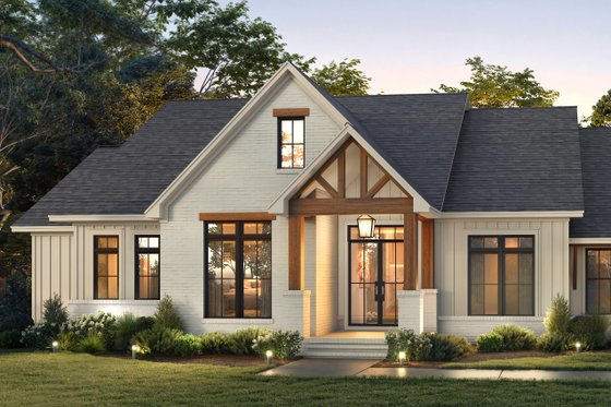 Exterior - Front Elevation 4 for Farmhouse House Plan #430-402 - 3 bed, 2.5 bath