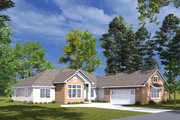 Traditional Style House Plan - 4 Beds 3.5 Baths 2284 Sq/Ft Plan #513-2314 Exterior 