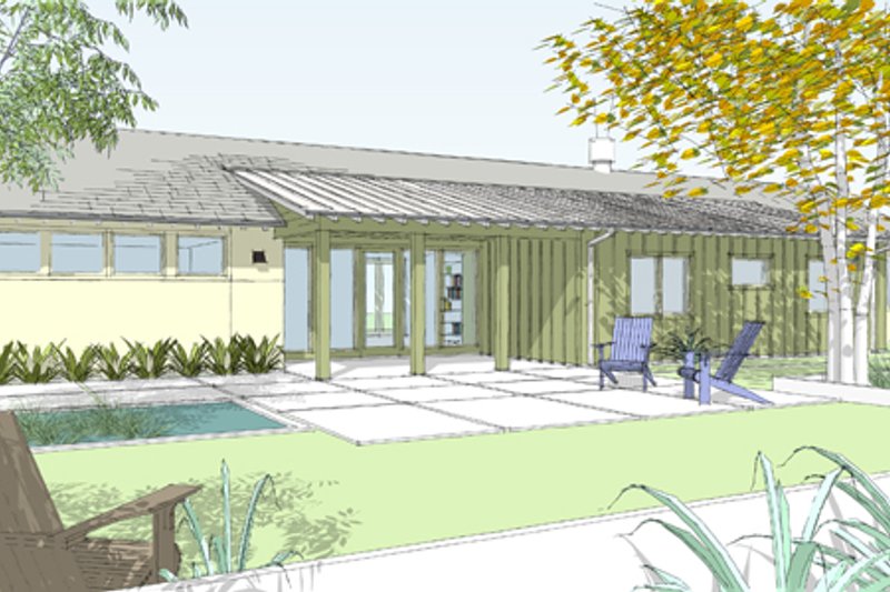 House Plan Design - Ranch Exterior - Front Elevation Plan #445-1