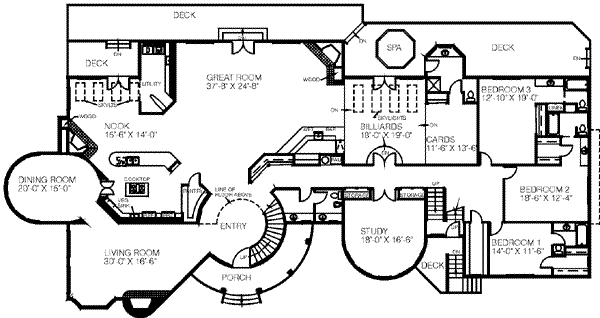 Traditional Floor Plan - Main Floor Plan #60-375
