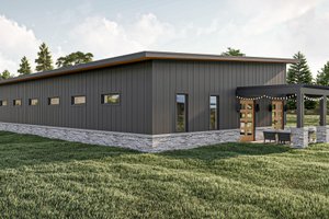 Exterior - Other Elevation for Modern House Plan #455-591, 0 bath