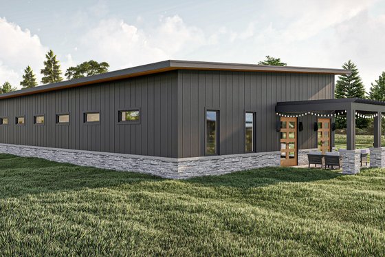 Exterior - Other Elevation for Modern House Plan #455-591, 0 bath