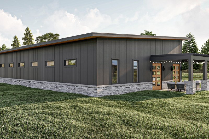 Home Plan - Exterior - Other Elevation for Modern House Plan #455-591, 0 bath