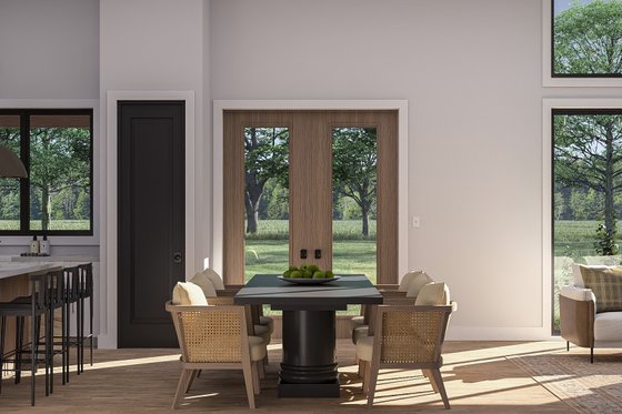 Interior - Dining Room 1 for Barndominium House Plan #455-405 - 2 bed, 2 bath