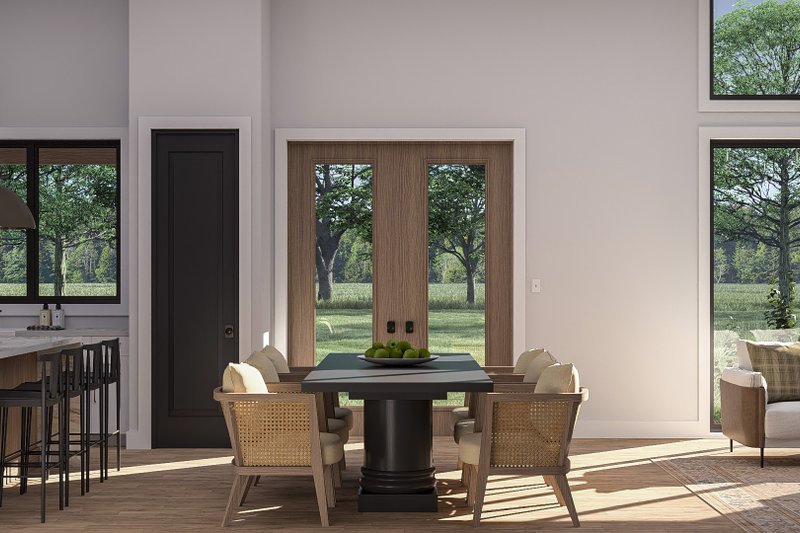 Dream House Plan - Interior - Dining Room 1 for Barndominium House Plan #455-405 - 2 bed, 2 bath