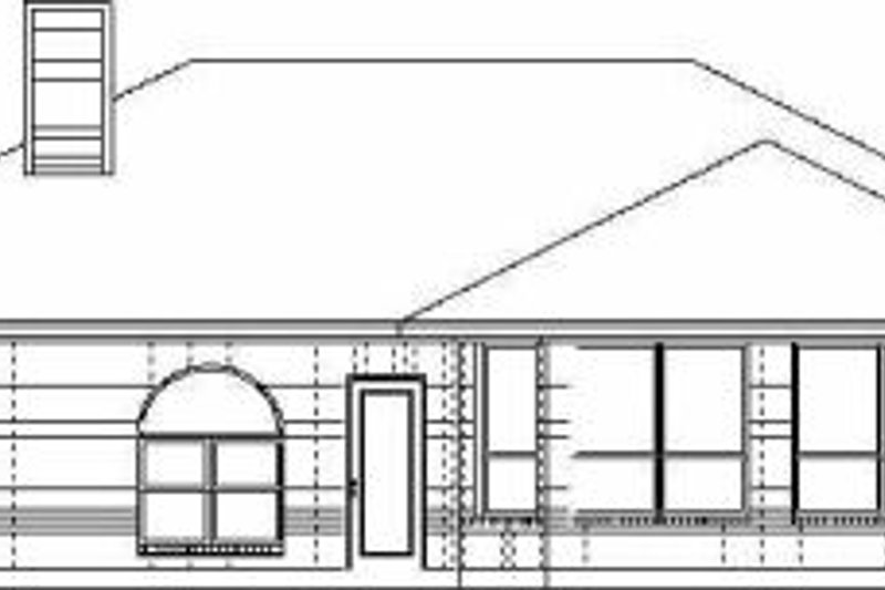 Dream House Plan - Exterior - Rear Elevation for Traditional House Plan #84-117 - 3 bed, 2 bath