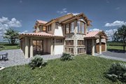 Mediterranean Style House Plan - 4 Beds 3.5 Baths 2994 Sq/Ft Plan #1101-31 
