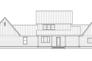 Exterior - Rear Elevation for Farmhouse House Plan #1074-48 - 4 bed, 3 bath