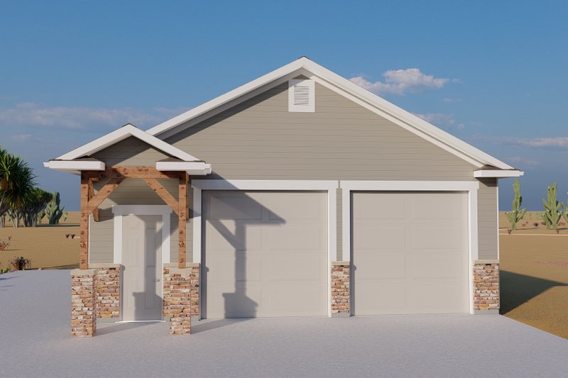 Home Plan - Exterior - Front Elevation 4 for Traditional House Plan #1060-87, 0 bath
