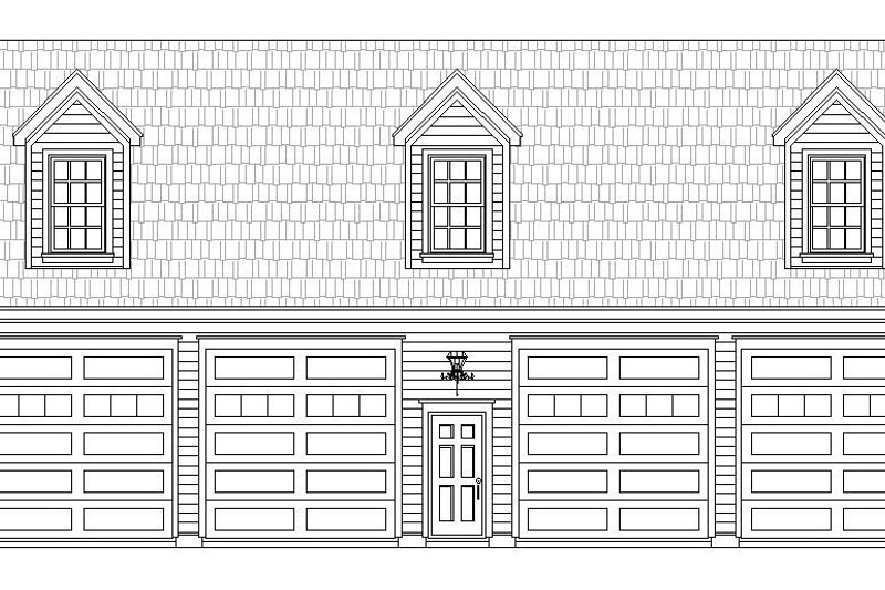Dream House Plan - Exterior - Front Elevation 3 for Country House Plan #932-221, 0.5 bath