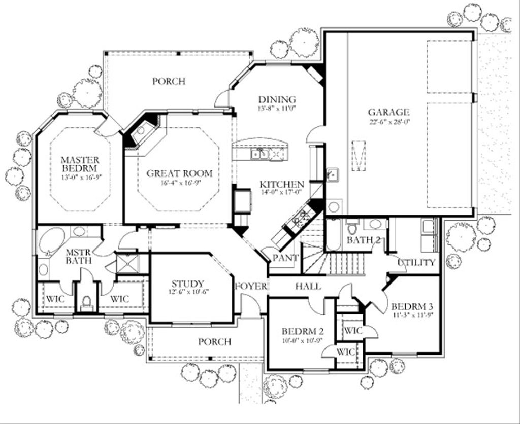 European Style House Plan - 3 Beds 2.5 Baths 2252 Sq/Ft Plan #80-152 ...