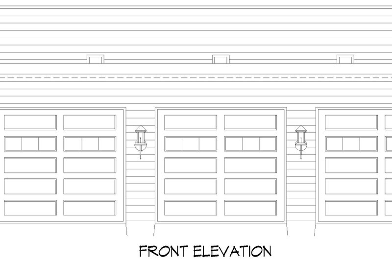 Dream House Plan - Exterior - Front Elevation 3 for Contemporary House Plan #932-1097, 0 bath