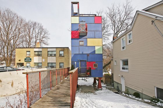 Exterior - Rear Elevation 1 for Modern House Plan #905-4 - 2 bed, 2.5 bath