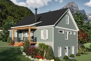 Southern Style House Plan - 2 Beds 2 Baths 1280 Sq/Ft Plan #932-905 