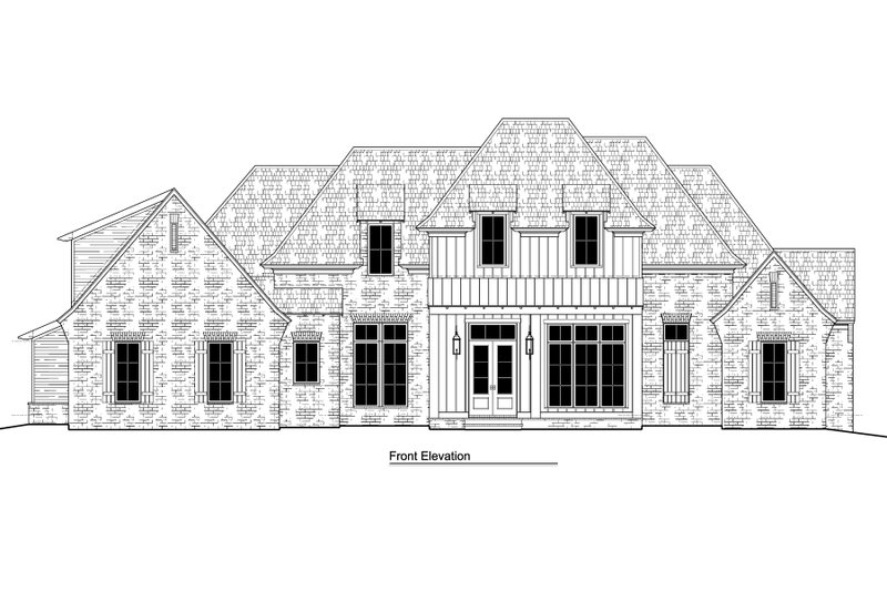 Architectural House Design - Exterior - Front Elevation 3 for Traditional House Plan #1081-29 - 5 bed, 5.5 bath