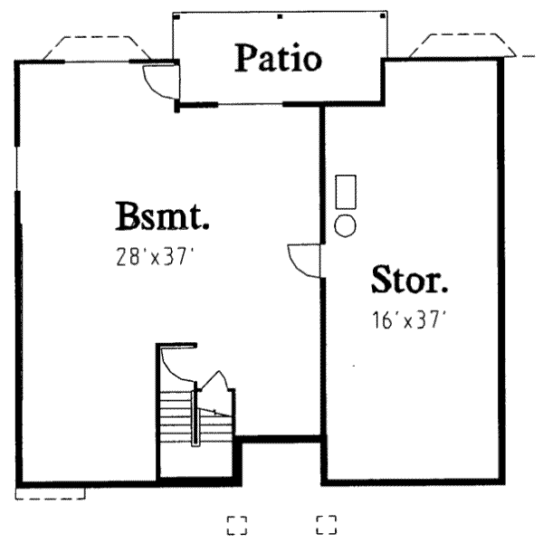 Floor Plan - Lower Floor Plan #303-308
