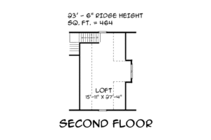 Floor Plan - Upper Floor for Traditional House Plan #75-214, 0 bath