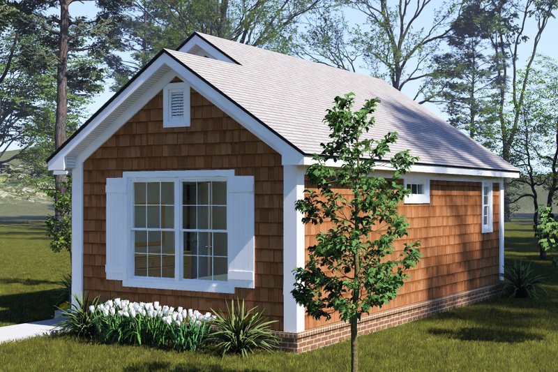Dream House Plan - Exterior - Other Elevation 1 for Cottage House Plan #513-2443 - 1 bed, 1 bath