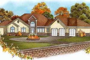 Traditional Exterior - Front Elevation Plan #409-103