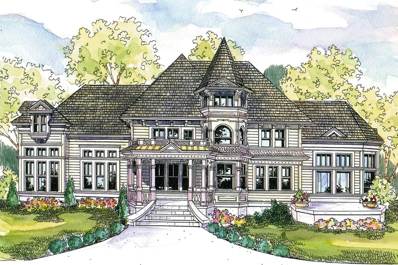 Home Plan - Victorian Exterior - Front Elevation Plan #124-559